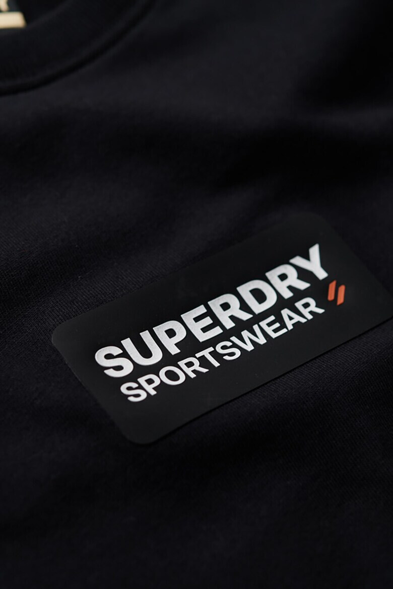 SUPERDRY Tricou cu decolteu la baza gatului si logo - Pled.ro