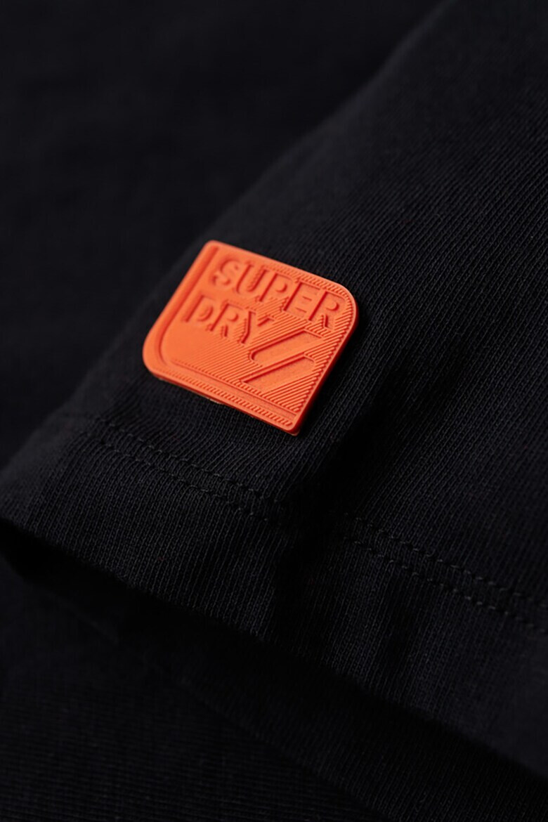 SUPERDRY Tricou cu decolteu la baza gatului si logo - Pled.ro