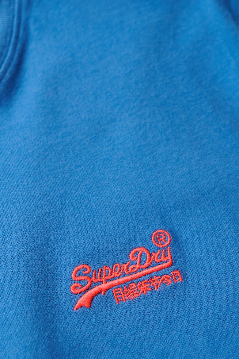 SUPERDRY Tricou cu decolteu la baza gatului si logo - Pled.ro