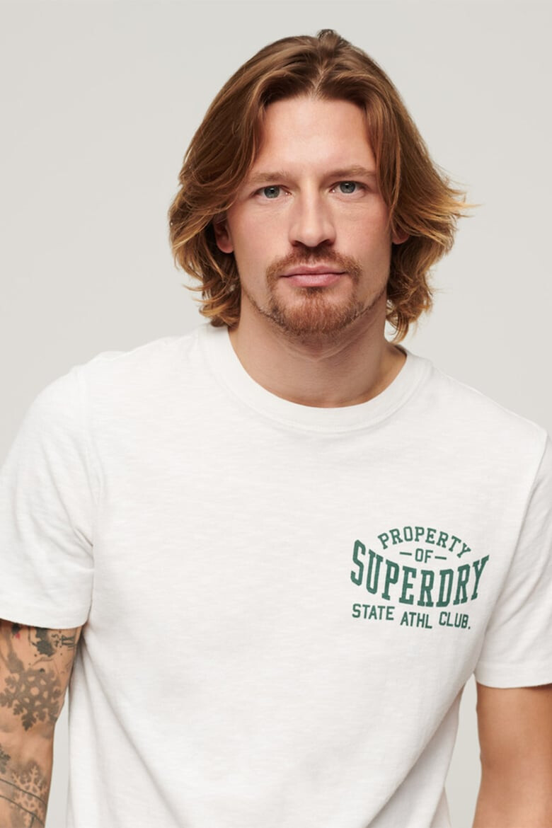 SUPERDRY Tricou cu detaliu logo Athletic College - Pled.ro