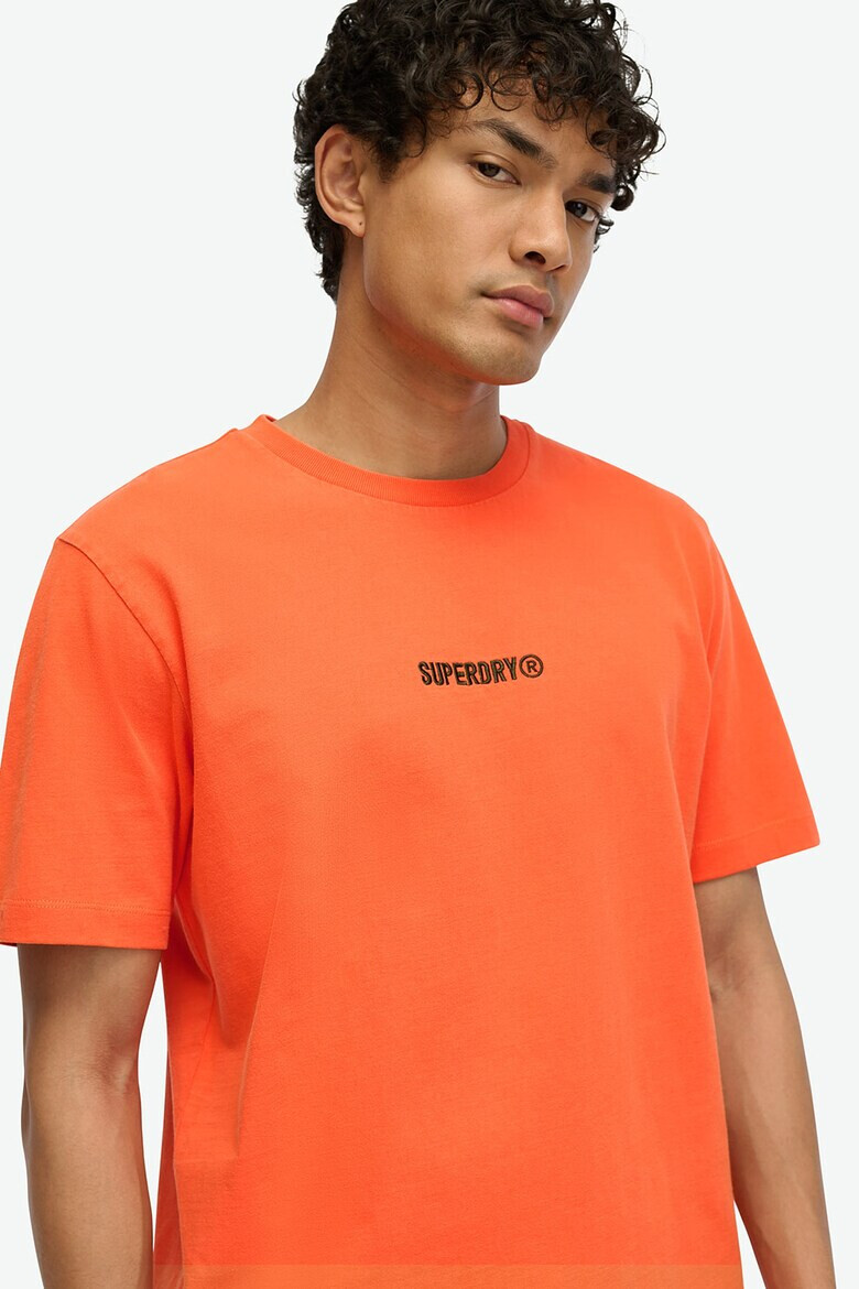 SUPERDRY Tricou de bumbac cu decolteu la baza gatului - Pled.ro