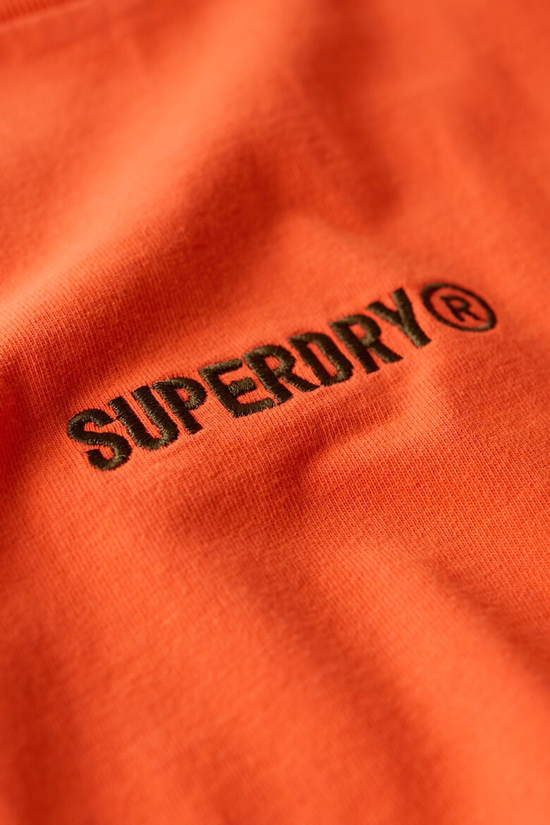 SUPERDRY Tricou de bumbac cu decolteu la baza gatului - Pled.ro