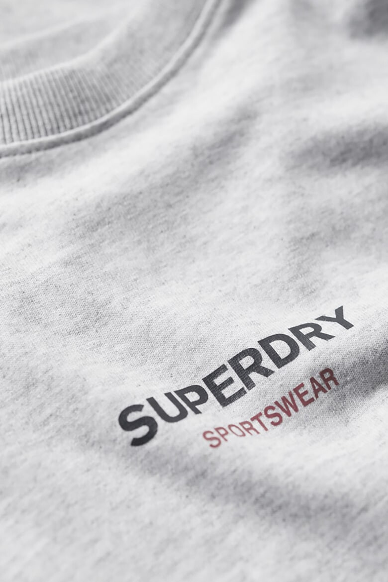 SUPERDRY Tricou din amestec de bumbac cu decolteu la baza gatului - Pled.ro