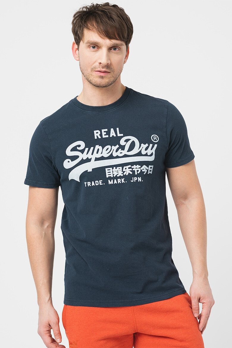 SUPERDRY Tricou din bumbac cu imprimeu logo Vintage - Pled.ro