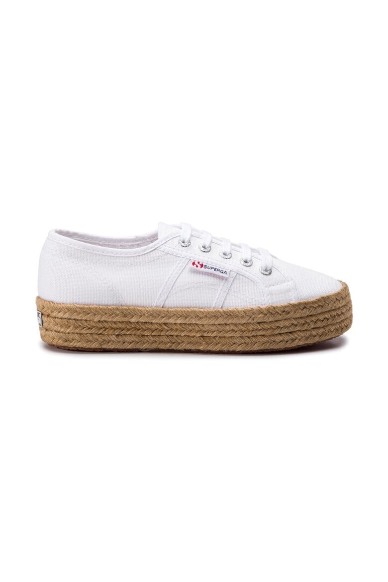 Superga Espadrile dama 201085 Textil Alb - Pled.ro