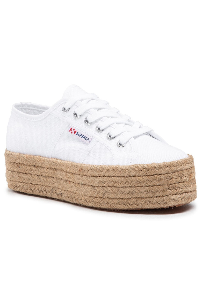 Superga Espadrile dama 207960220 Textil Alb - Pled.ro