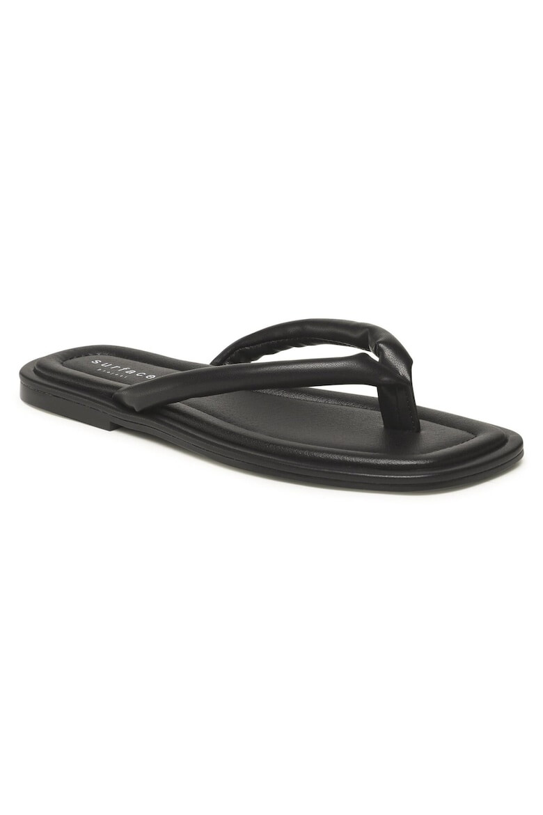 Surface Project Papuci flip-flop dama 302899227 Piele ecologica Negru - Pled.ro