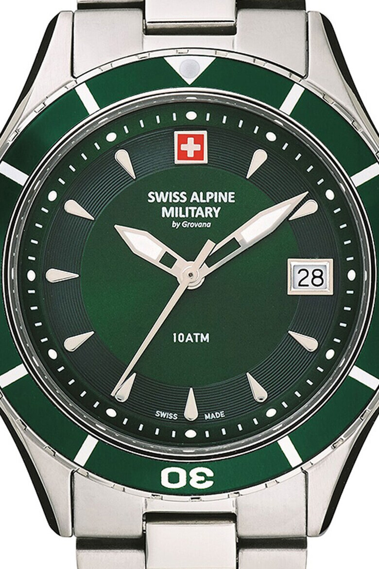 Swiss Alpine Military Ceas quartz cu bratara din otel inoxidabil - Pled.ro