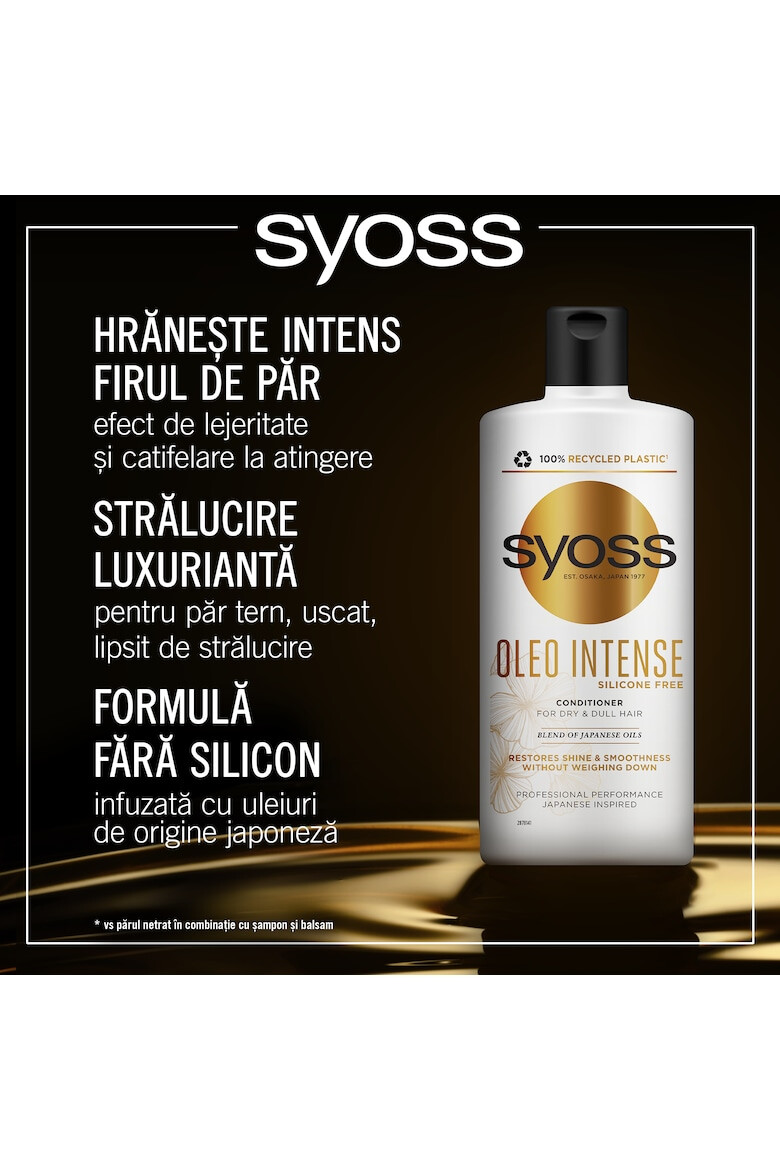 Syoss Balsam de îngrijire Oleo Intense cu un amestec unic de uleiuri japoneze pentru par tern si uscat 440 ml - Pled.ro