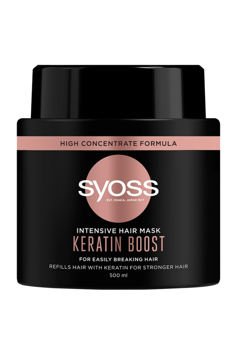 Syoss Masca de par Intensive Keratin Boost pentru par fin cu tendinta de rupere 500 ml - Pled.ro