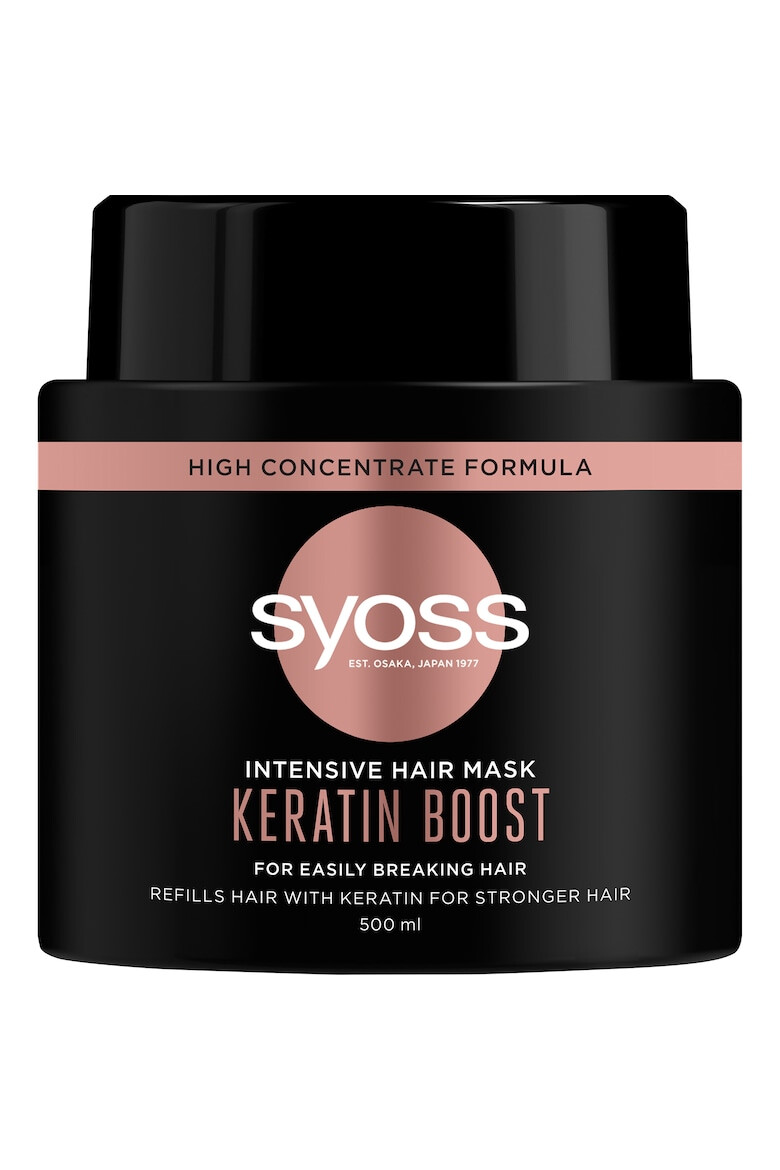 Syoss Masca de par Intensive Keratin Boost pentru par fin cu tendinta de rupere 500 ml - Pled.ro