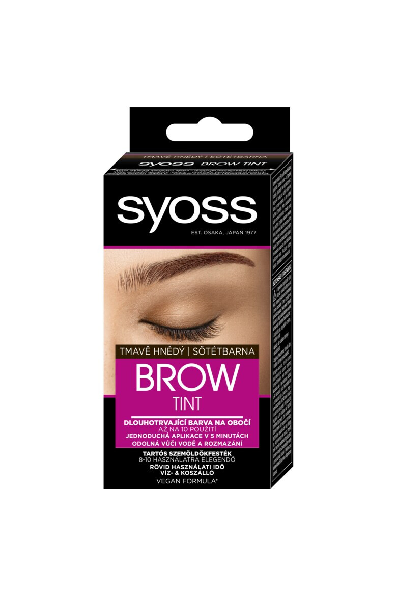 Syoss Vopsea pentru sprancene Brow Tint Maro Inchis rezistenta la apa si la stergere formula vegana 10 ml - Pled.ro