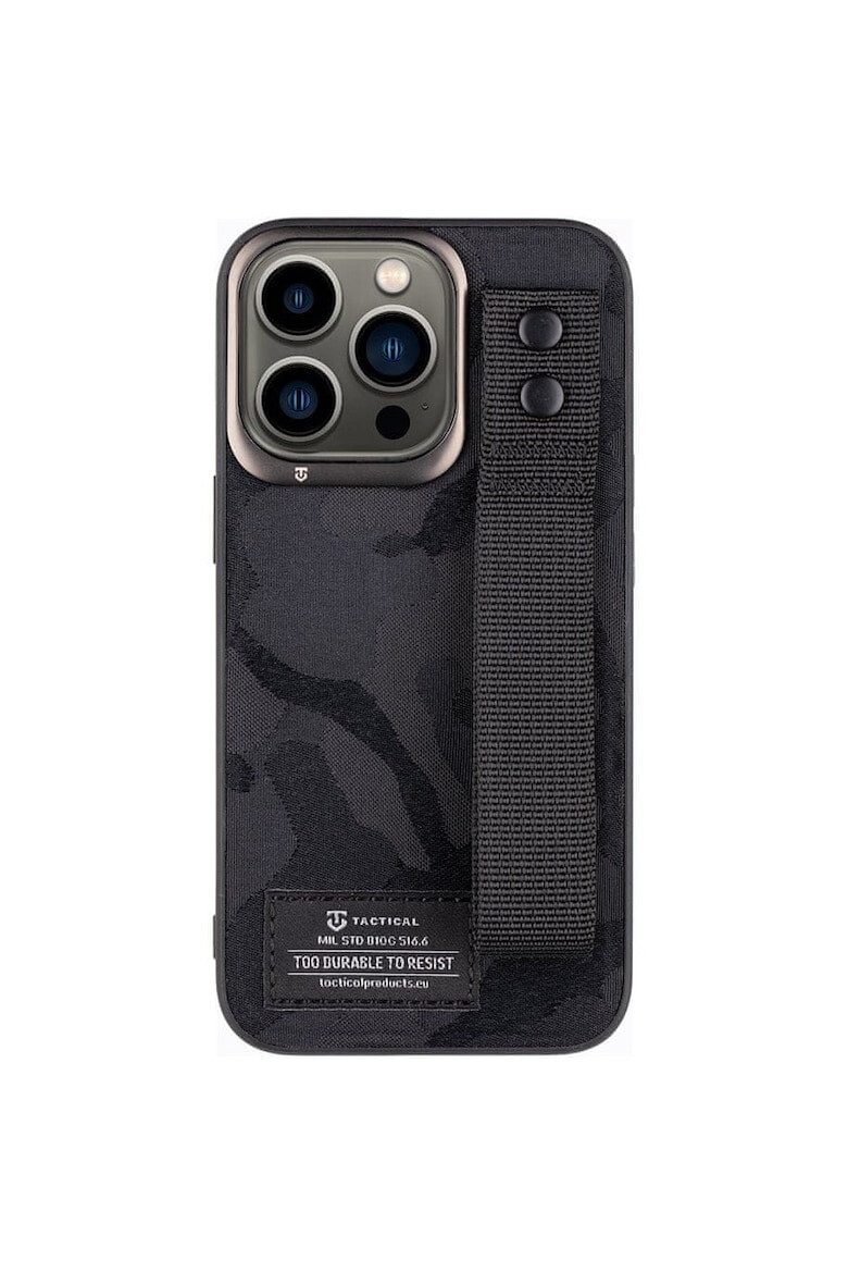 Tactical Husa de protectie Camo Troop pentru iPhone 13 Pro Black - Pled.ro