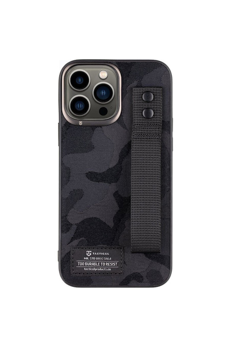 Tactical Husa de protectie Camo Troop pentru iPhone 13 Pro Max Black - Pled.ro