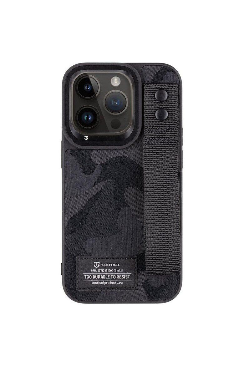 Tactical Husa de protectie Camo Troop pentru iPhone 14 Pro Black - Pled.ro