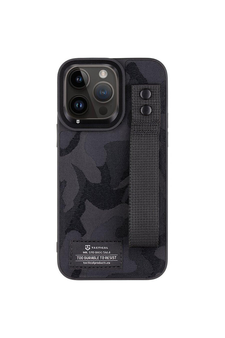 Tactical Husa de protectie Camo Troop pentru iPhone 14 Pro Max Black - Pled.ro