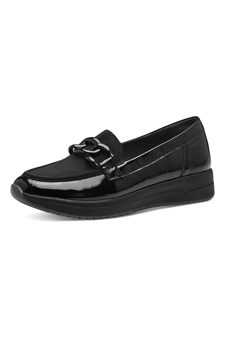 Tamaris Comfort Pantofi loafer wedge de piele lacuita - Pled.ro