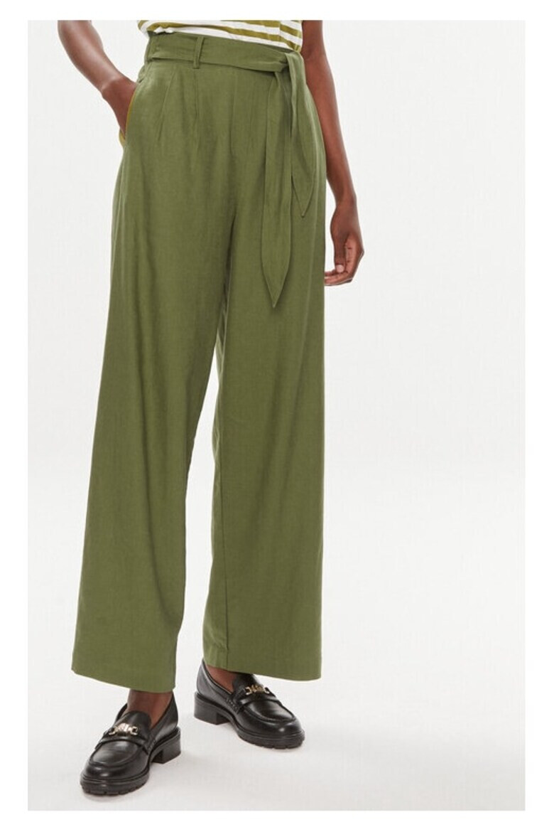 Tamaris Pantaloni dama 66203 Viscoza Verde - Pled.ro