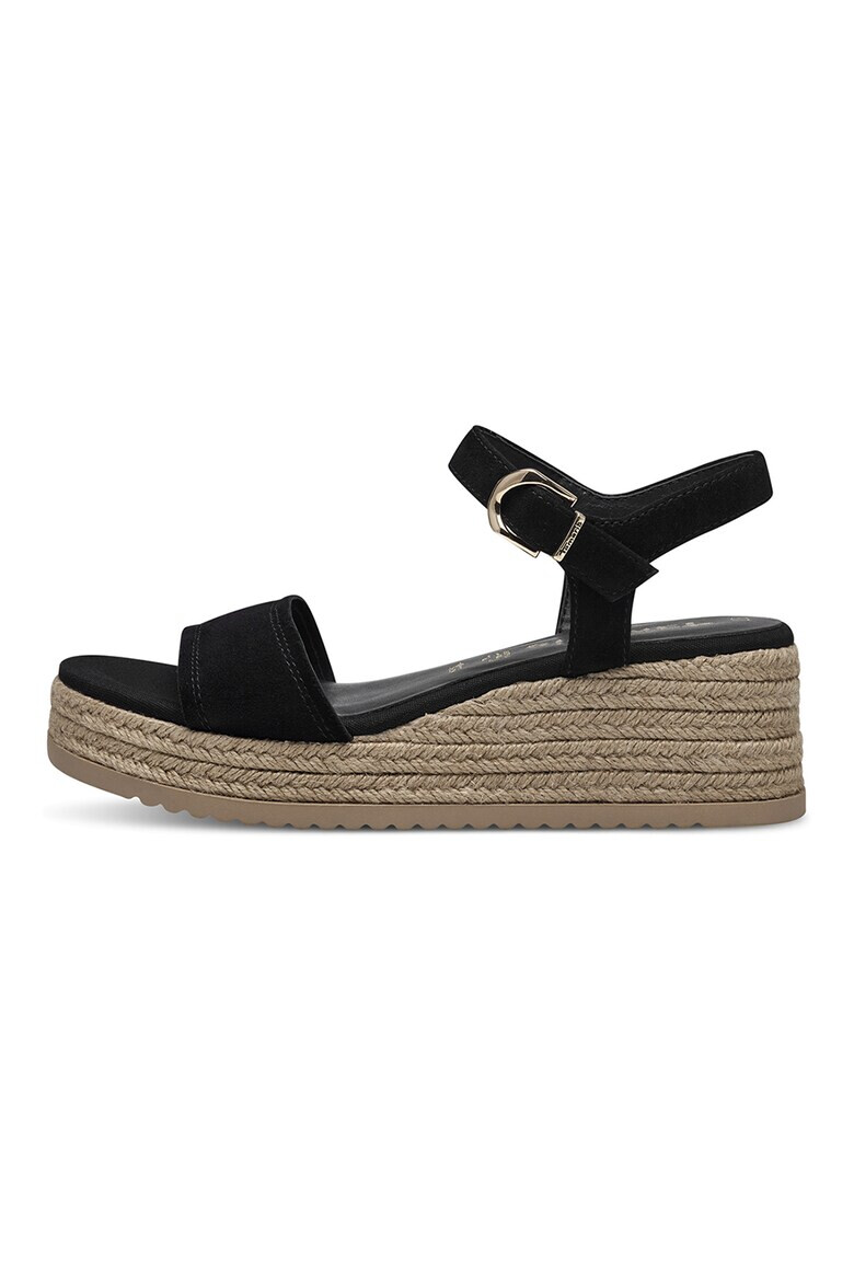 Tamaris Sandale-espadrile de piele intoarsa - Pled.ro