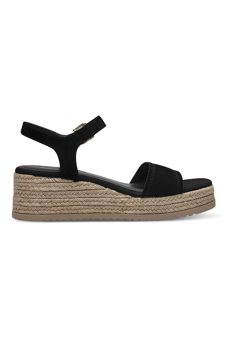 Tamaris Sandale-espadrile de piele intoarsa - Pled.ro