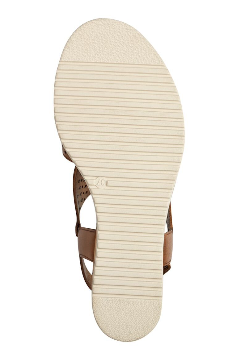 Tamaris Sandale wedge de piele - Pled.ro