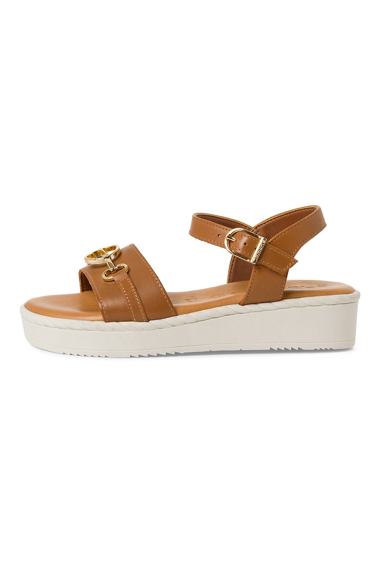 Tamaris Sandale wedge de piele - Pled.ro