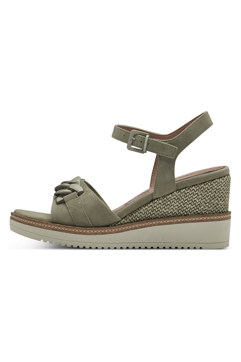 Tamaris Sandale wedge din piele intoarsa - Pled.ro