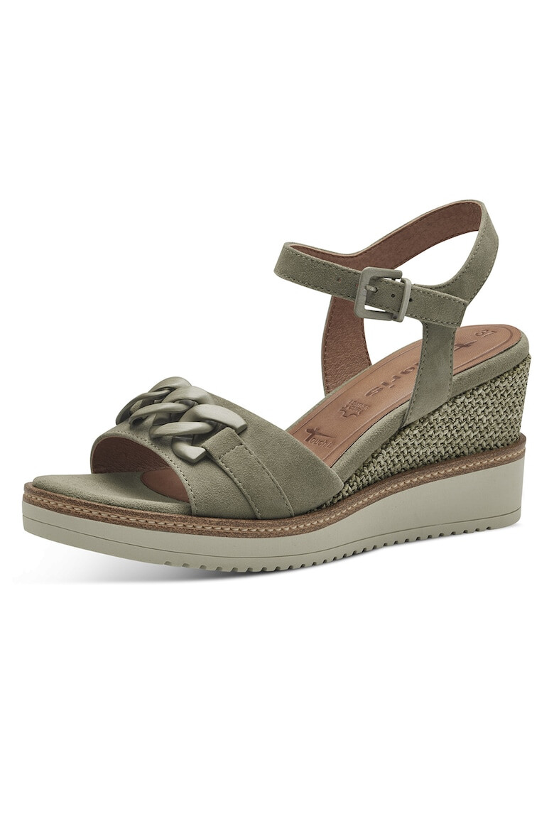 Tamaris Sandale wedge din piele intoarsa - Pled.ro