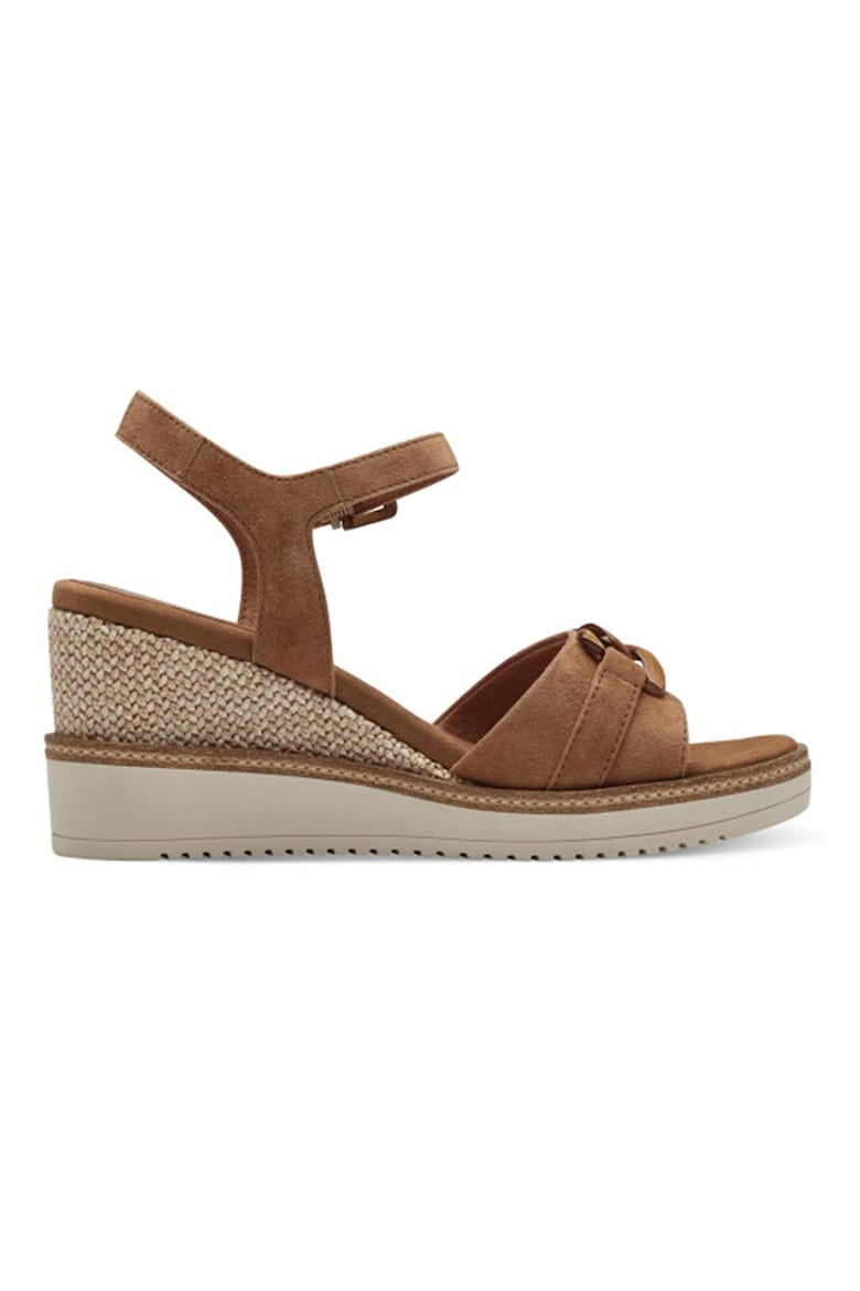 Tamaris Sandale wedge din piele intoarsa - Pled.ro