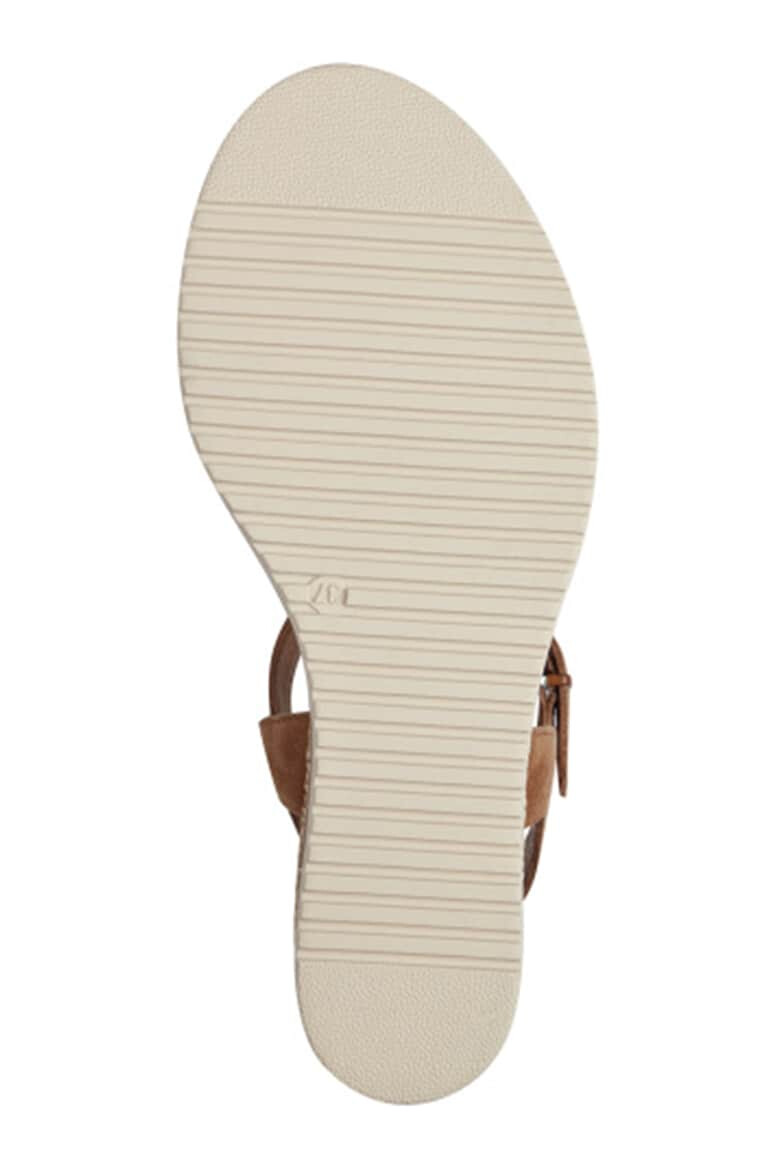 Tamaris Sandale wedge din piele intoarsa - Pled.ro