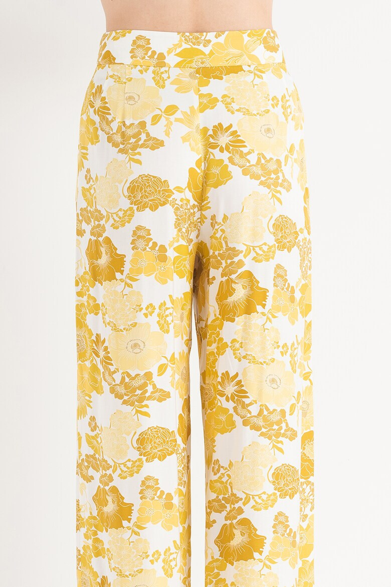 Ted Baker Pantaloni cu talie inalta si model floral Ideline - Pled.ro