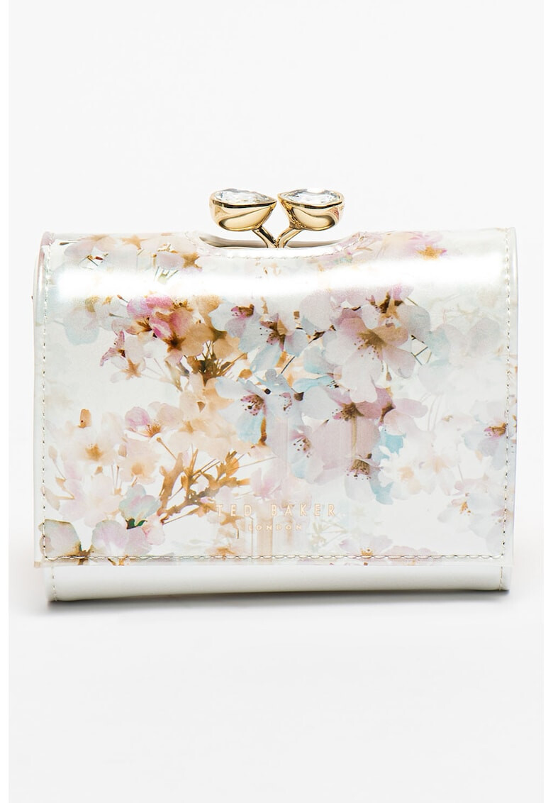 Ted Baker Portofel de piele peliculizata cu model floral Jiesey - Pled.ro