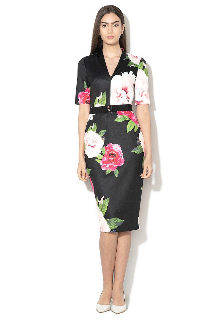 Ted Baker Rochie bodycon cu decolteu in V Gilanno - Pled.ro