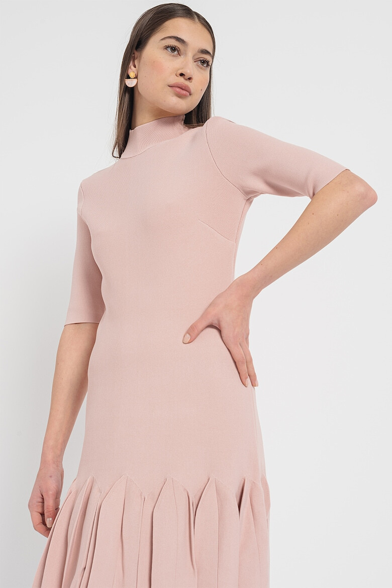 Ted Baker Rochie cambrata cu terminatie plissate Canddy - Pled.ro