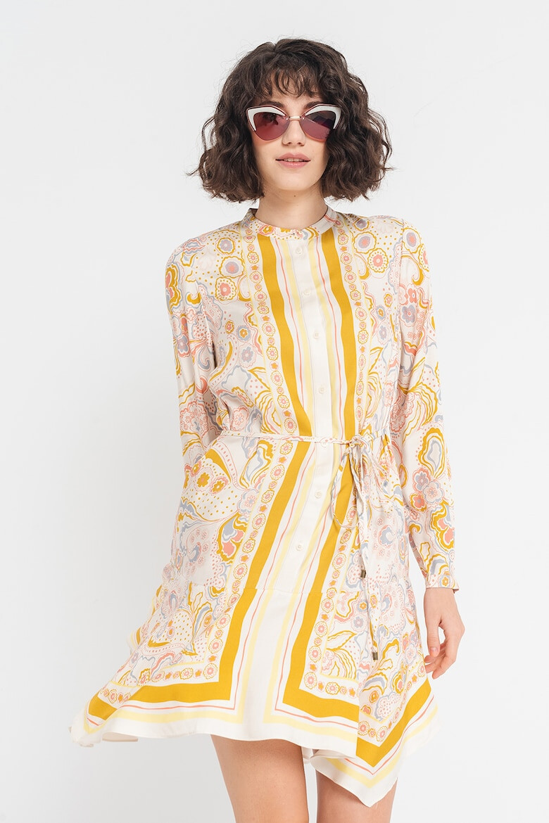 Ted Baker Rochie cu nasturi si model paisley Paulita - Pled.ro