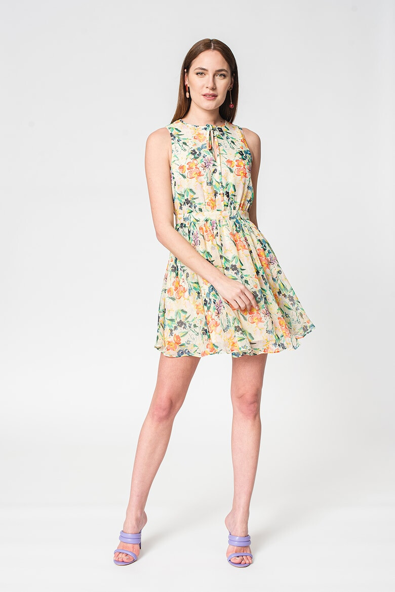 Ted Baker Rochie mini evazata cu model floral Haarris - Pled.ro