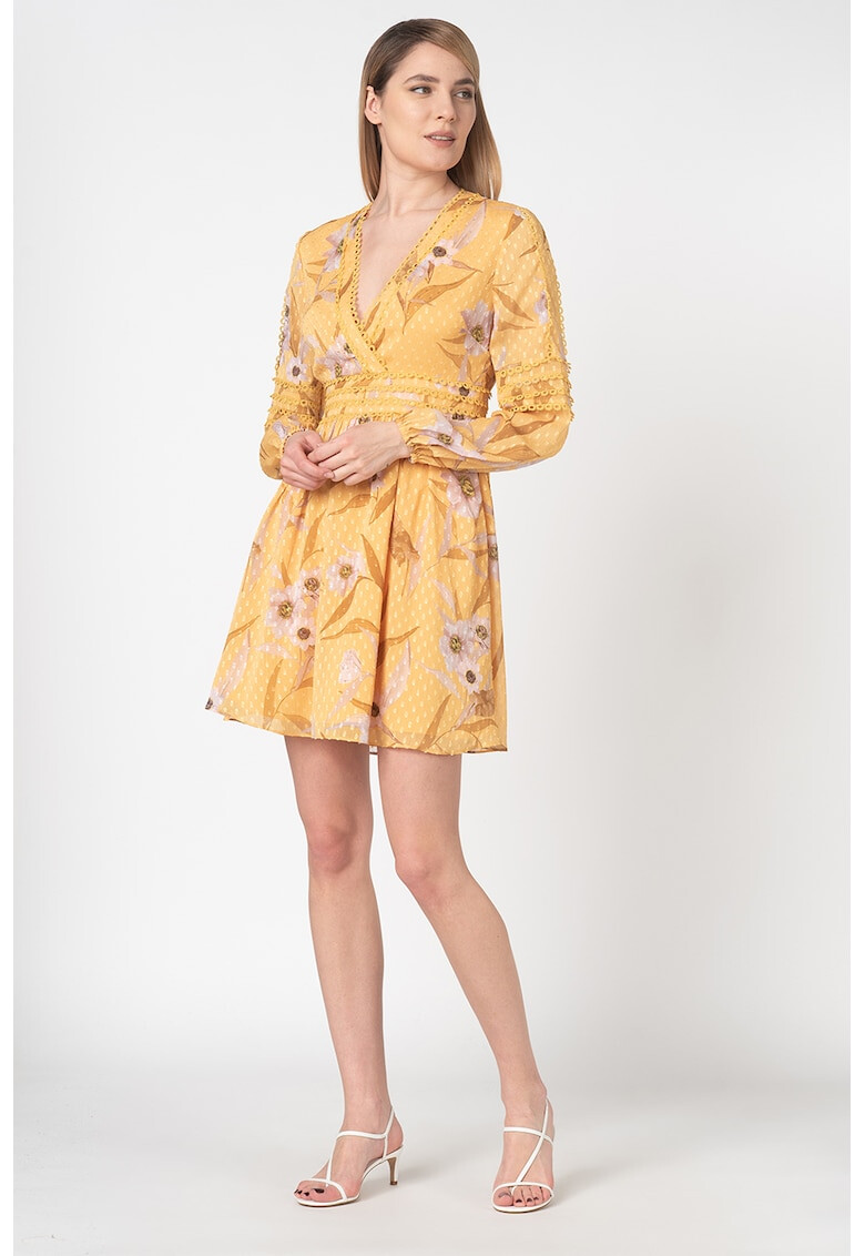 Ted Baker Rochie vaporoasa cu imprimeu floral Posyy - Pled.ro