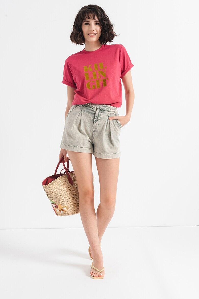 Ted Baker Tricou cu imprimeu text stralucitor Zafi - Pled.ro