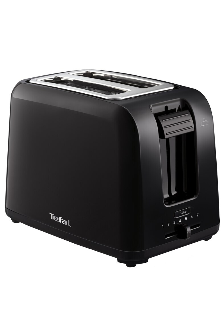 Tefal Prajitor de paine Vita 800W 2 felii 7 niveluri de rumenire tavita firmituri detasabila maner inteligent Negru - Pled.ro