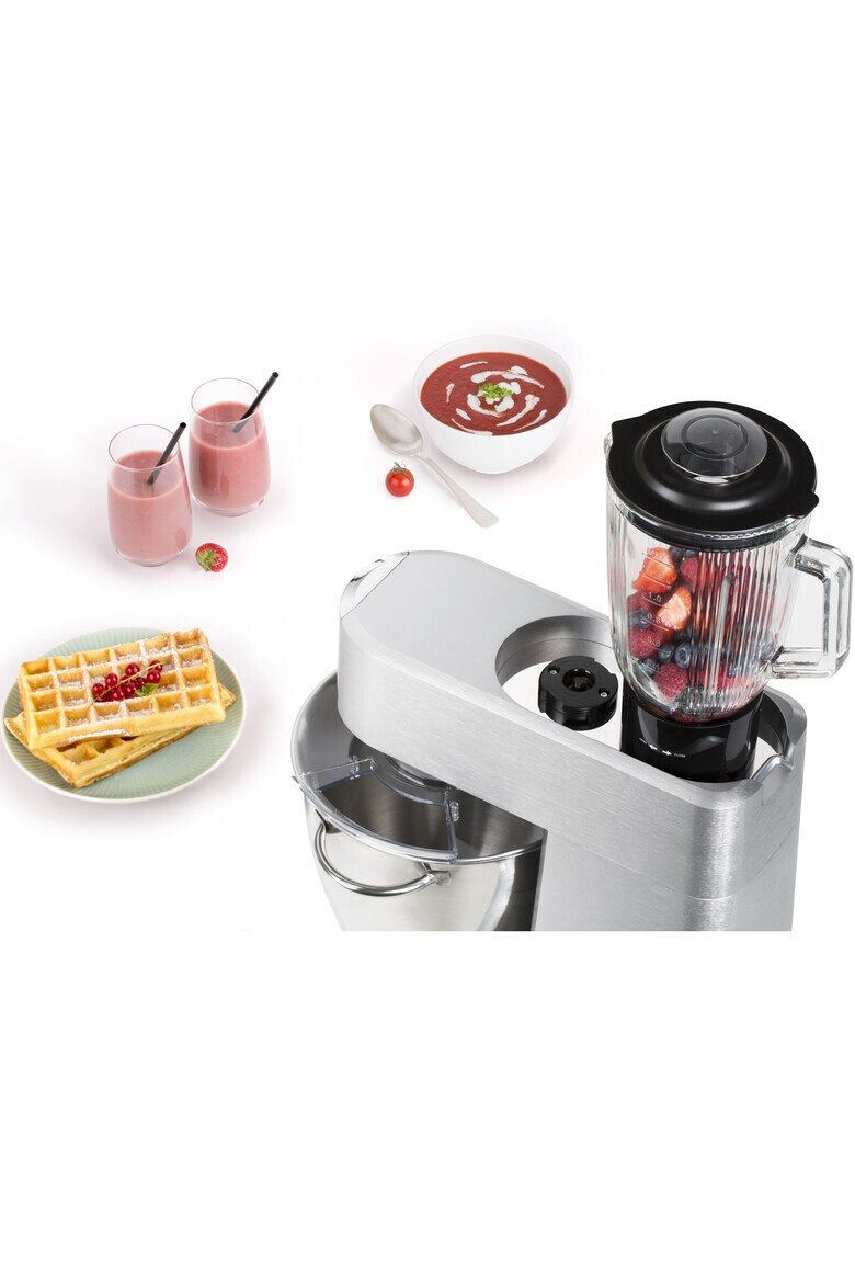 Tefal Robot de bucatarie Masterchef Grande 1500 W 8 viteze bol 6.7 l capacitate blender 1.4 l 6 accesorii argintiu - Pled.ro