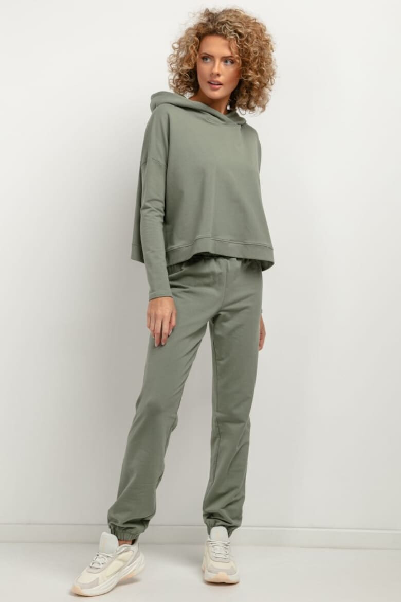 Tessita Pantaloni de antrenament cu talie elastica T384 verde sparanghel - Pled.ro