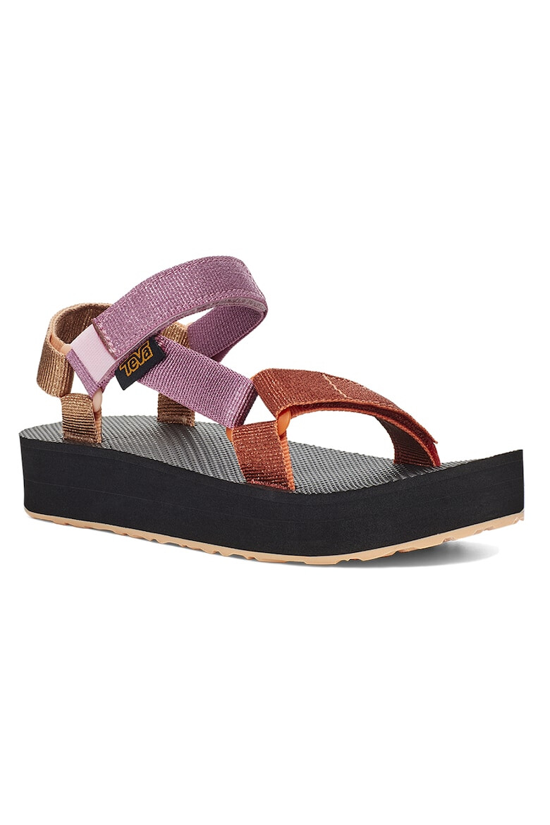 Teva Sandale colorblock de material textil cu velcro Midform Universal - Pled.ro