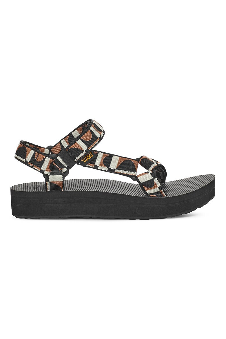 Teva Sandale din material textil cu inchidere velcro Maro Alb murdar Negru - Pled.ro