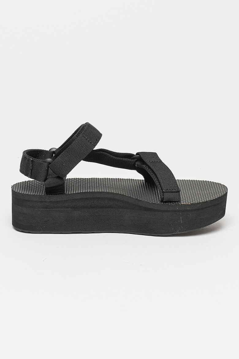 Teva Sandale wedge din material textil cu velcro Universal - Pled.ro