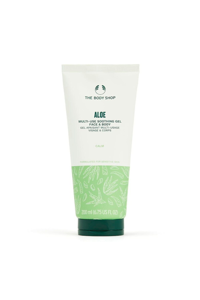 The Body Shop Gel de corp pentru piele sensibila 200 ml Aloe vera Verde/Alb - Pled.ro