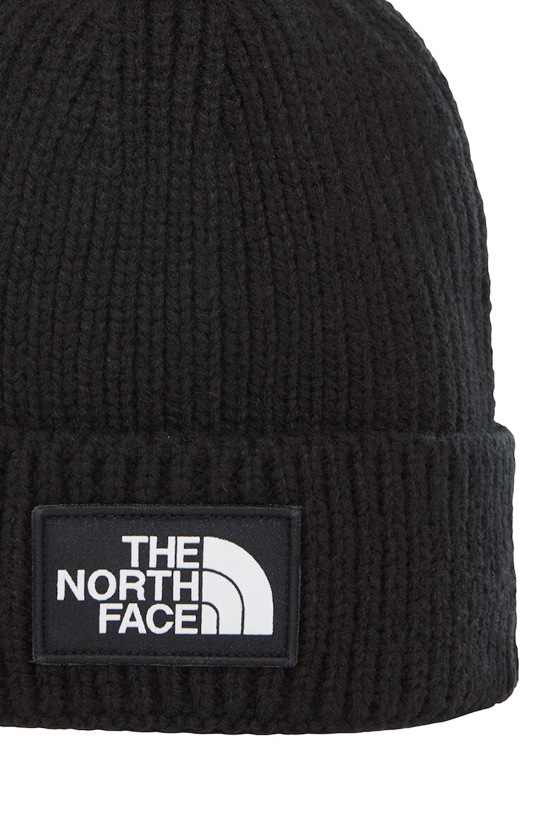 The North Face Caciula unisex tricotata masiv cu aplicatie logo pentru drumetii - Pled.ro