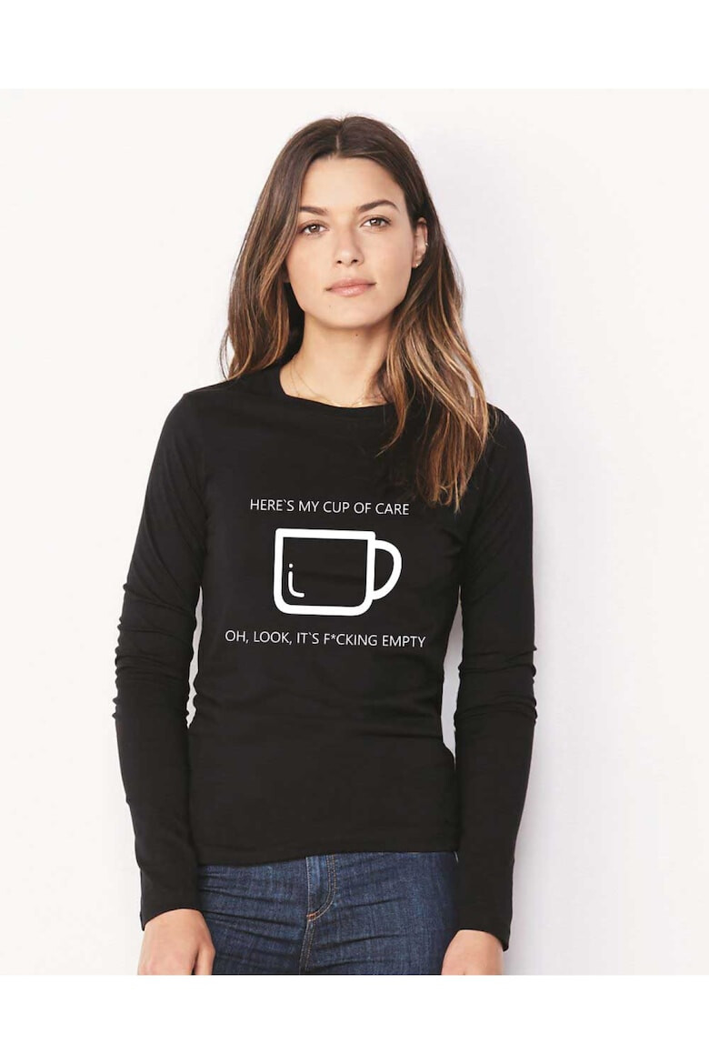 THEICONIC 888113380-Bluza dama neagra - Cup of care - Pled.ro