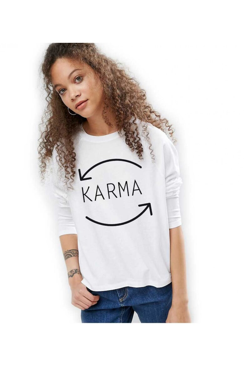 THEICONIC 888113391-Bluza dama alba - Karma - Pled.ro