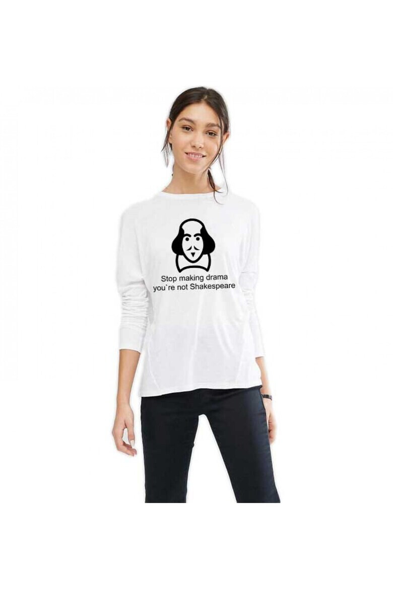 THEICONIC 888113407-Bluza dama alba - Shakespeare Drama - Pled.ro