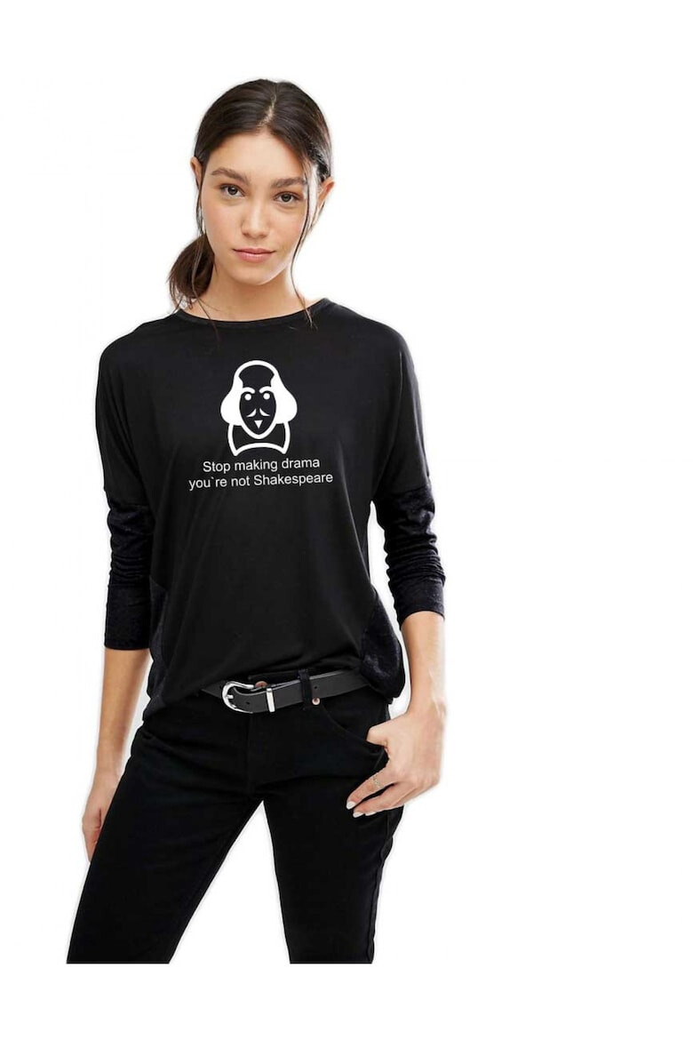 THEICONIC 888113408-Bluza dama neagra - Shakespeare Drama - Pled.ro